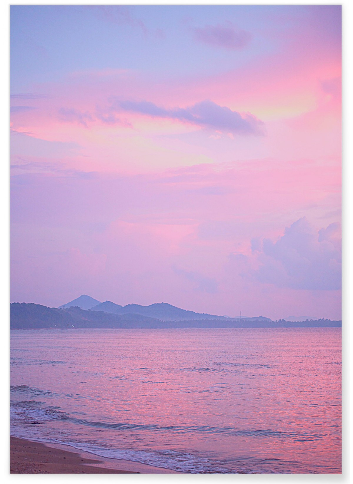 Affiche Nature Ciel Rose 2, L'AFFICHERIE