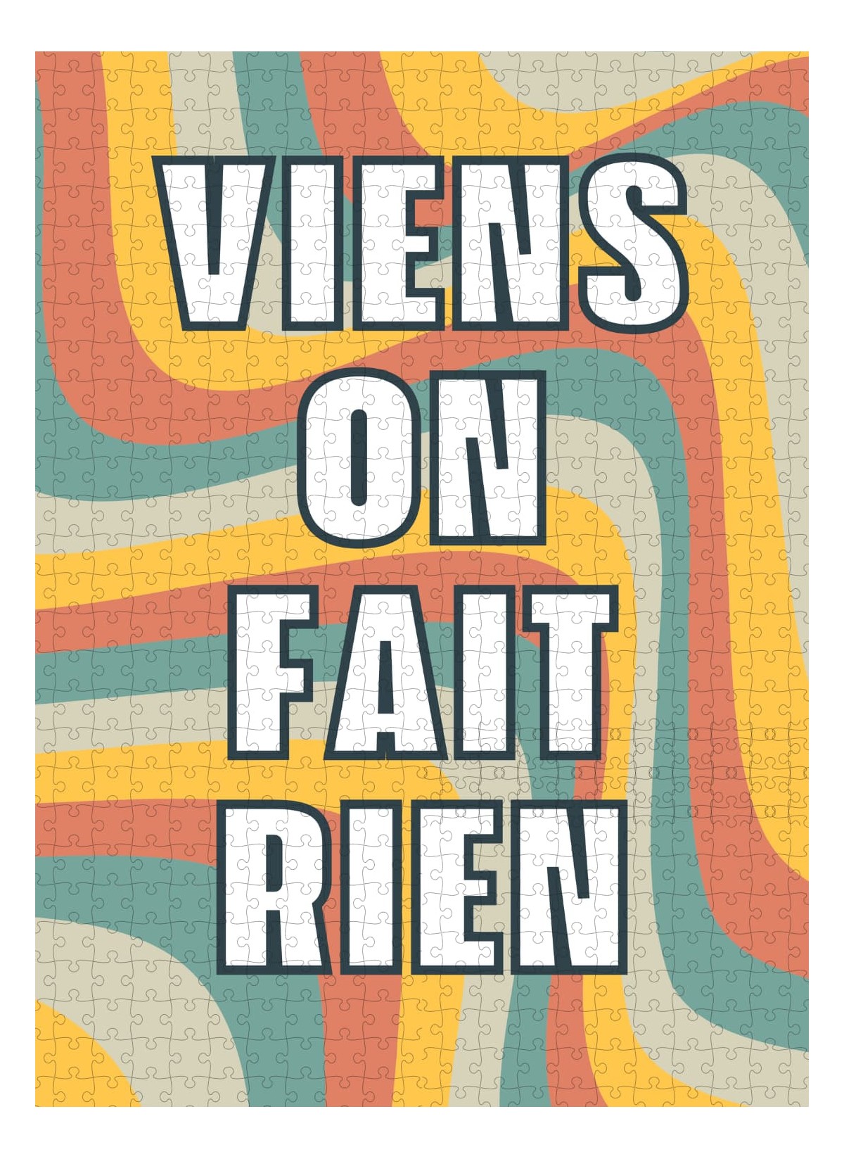 Puzzle 'Viens on fait rien' 500 pièces, L'AFFICHERIE