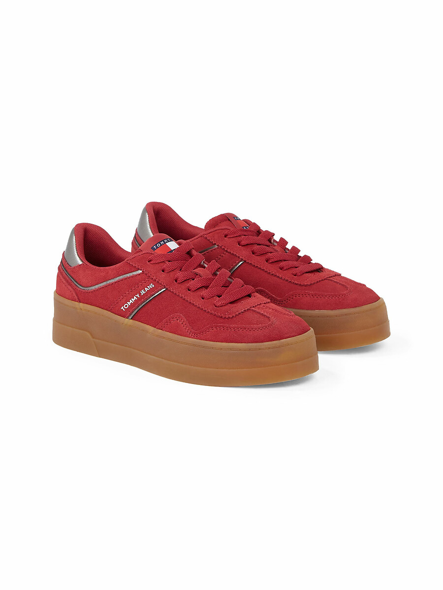 Baskets en cuir suède à plateforme The Greenwich, TOMMY JEANS