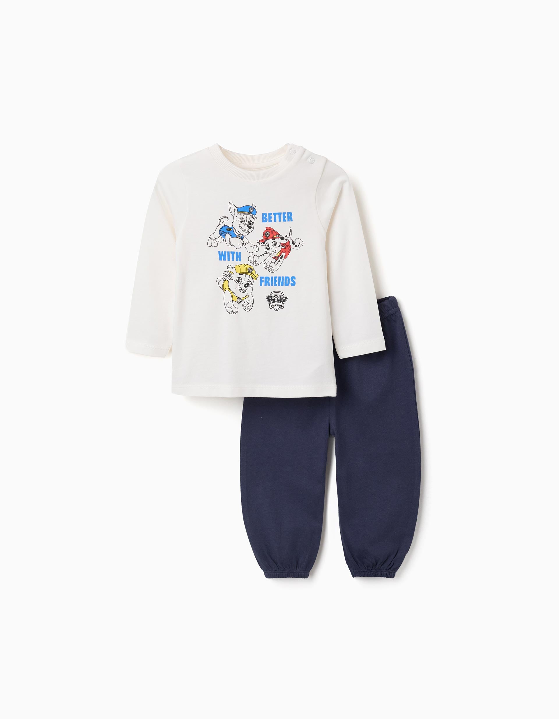 Pyjama en coton à manches longues avec imprimé de la Pat' Patrouille, ZIPPY