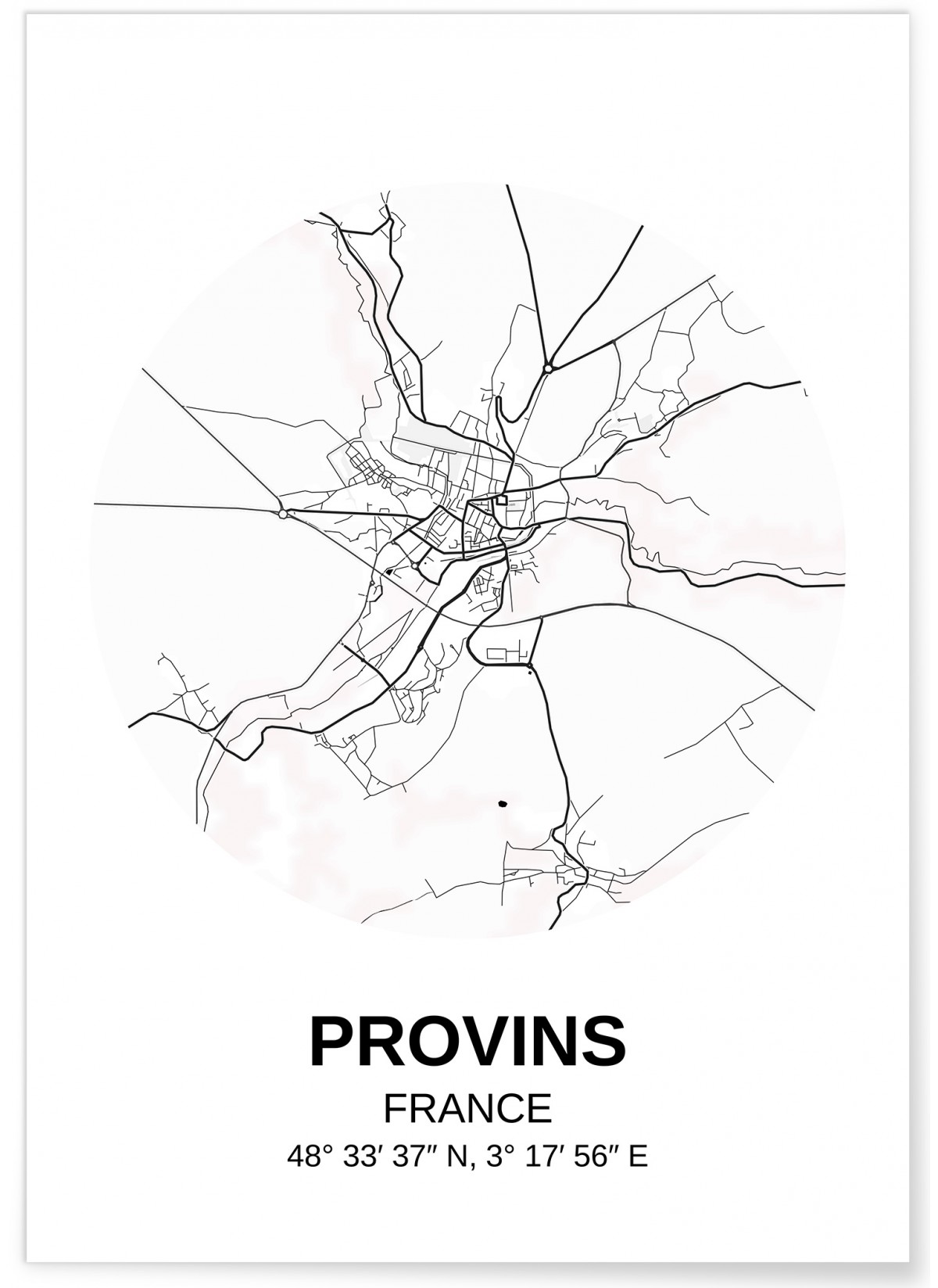 Affiche Carte Provins, L'AFFICHERIE
