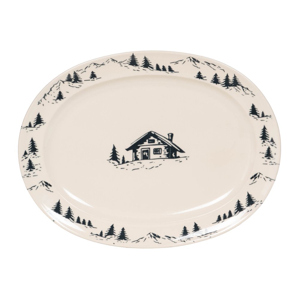 Plat ovale Alpages 42 cm x 30 cm, TABLE PASSION
