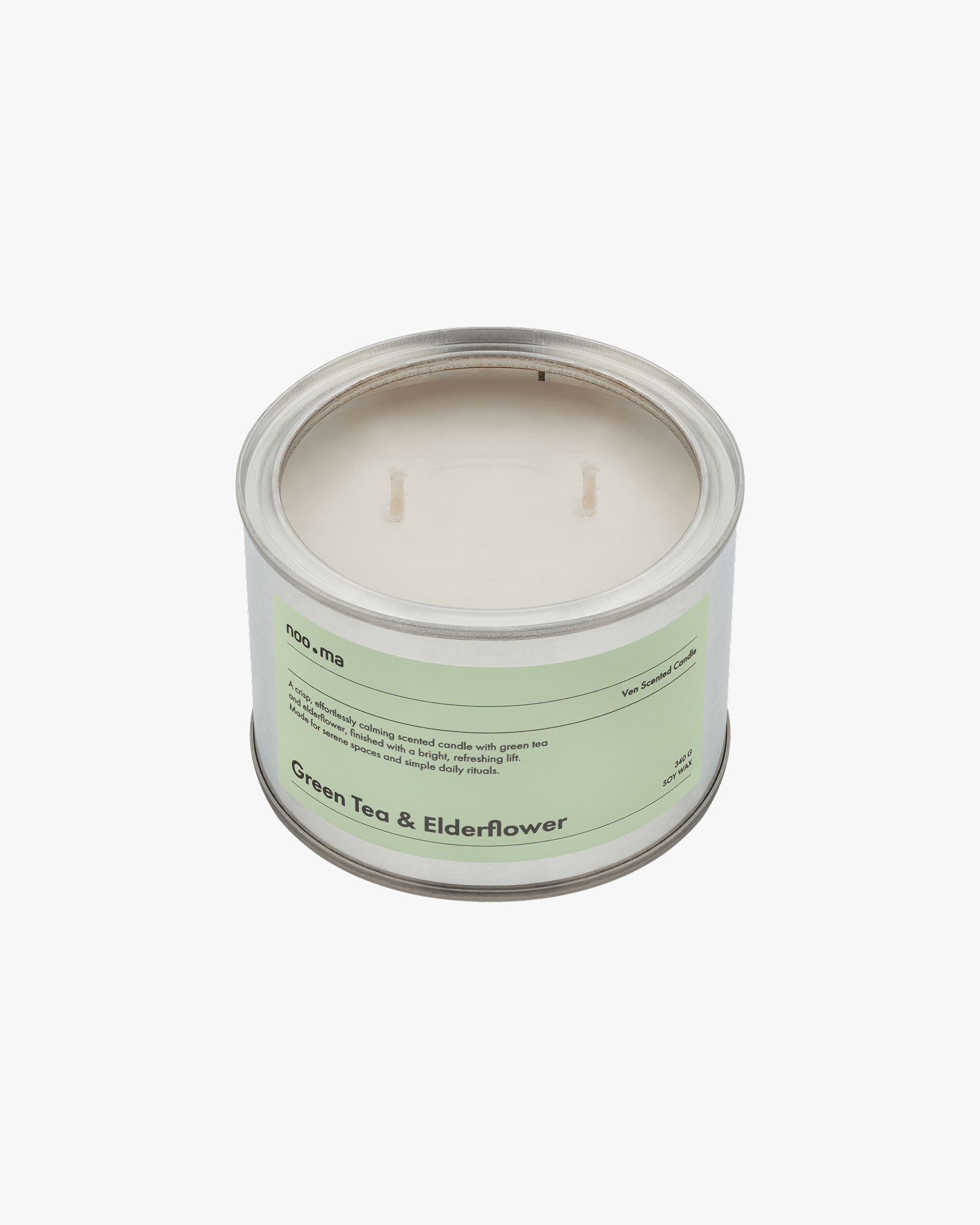 Bougie parfumée Ven - Thé vert & Fleur de sureau, NOO.MA