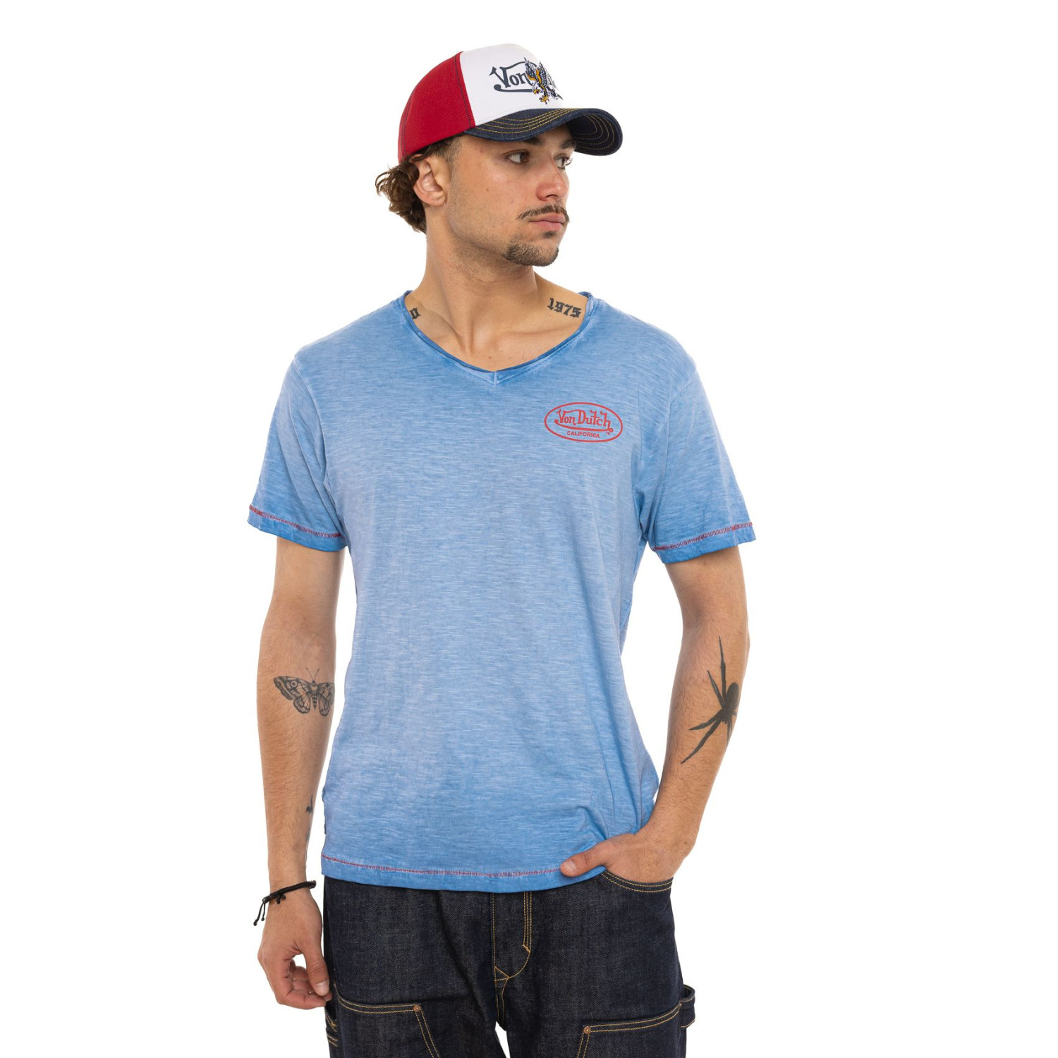 Tee Shirt en coton PISTON, VON DUTCH