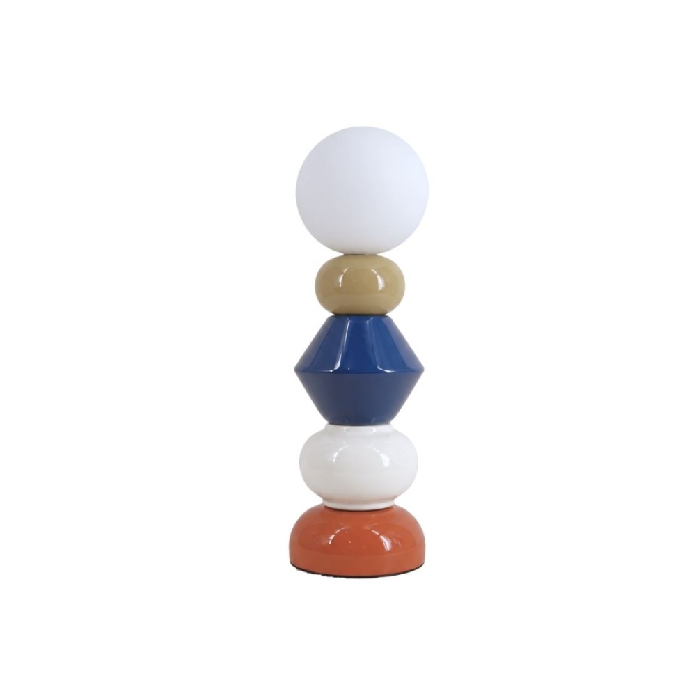 Lampe à poser en céramique et verre 41cm, ORNAMI