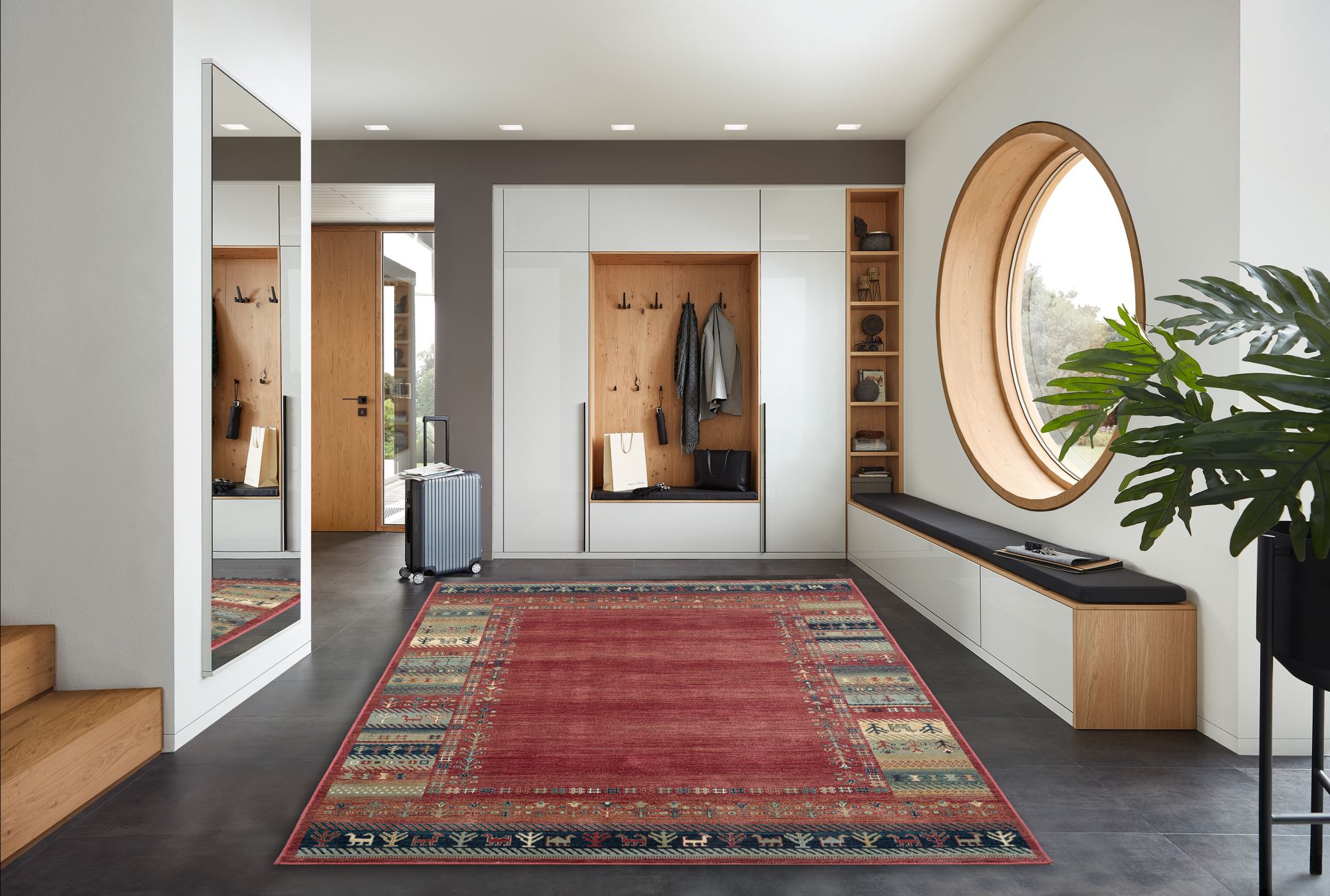 Tapis en viscose tissé à la machine, GINO FALCONE