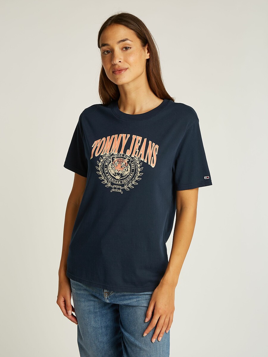 Bedrukt T-shirt met korte mouwen
