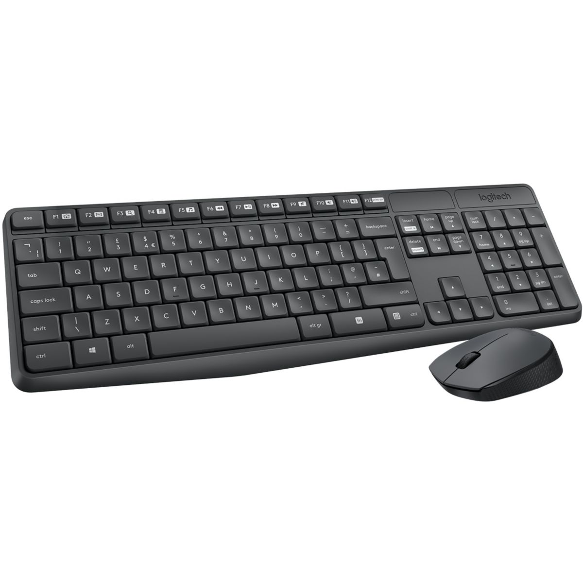 Clavier + Souris MK235 sans fil silencieux, LOGITECH