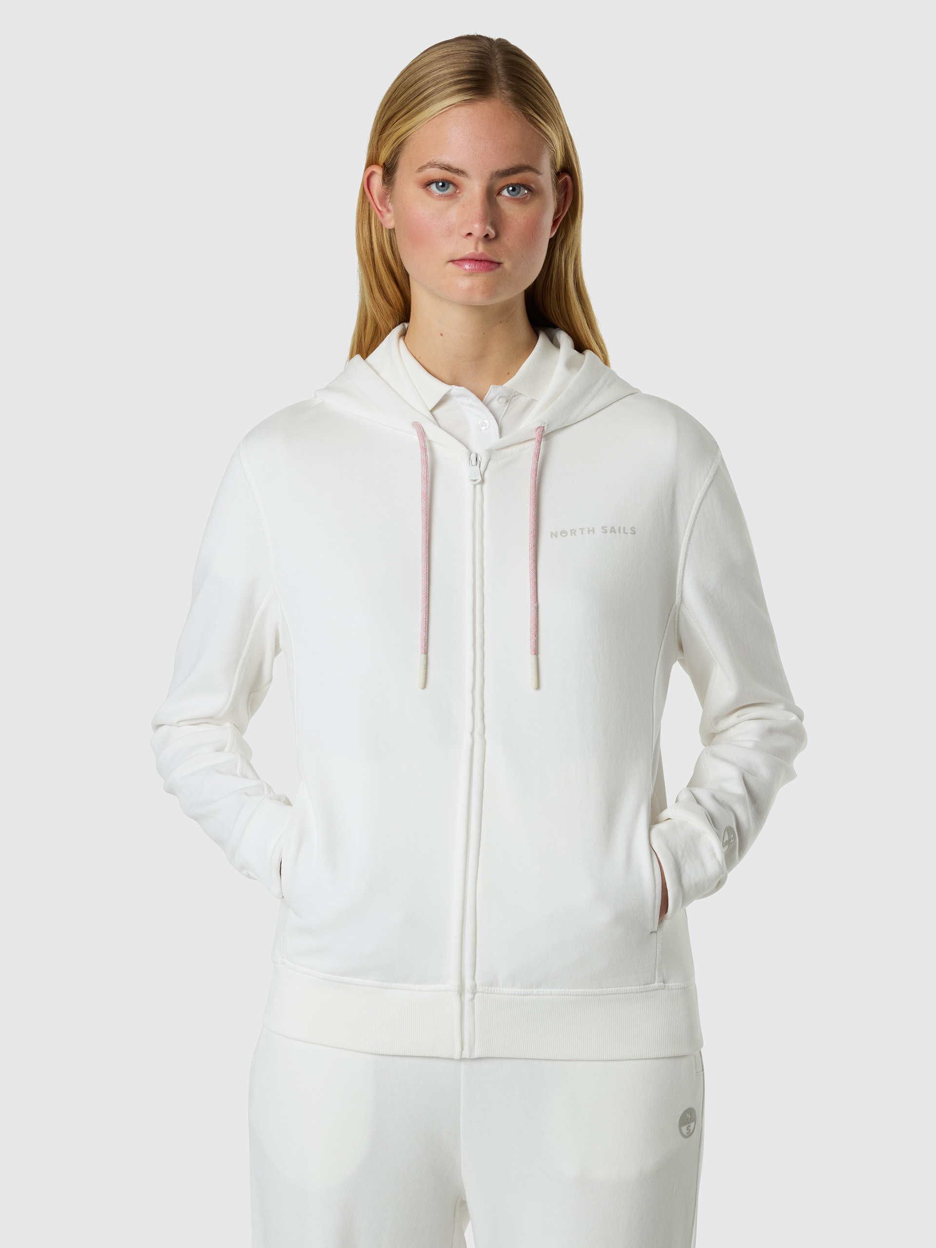 Sweat à capuche en éponge française à fermeture éclair, NORTH SAILS