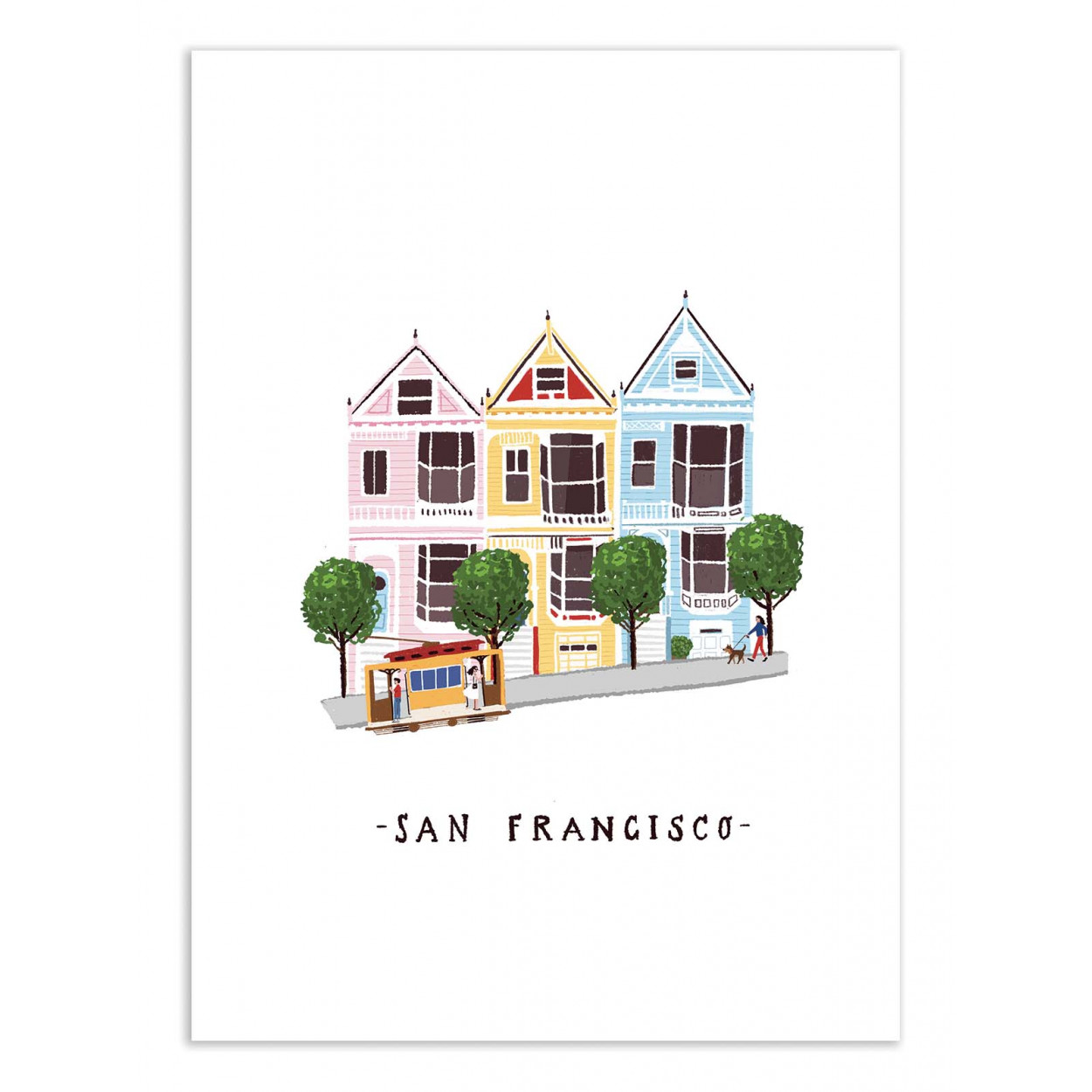Affiche d'art - San Francisco - Maja Tomljanic, WALL EDITIONS