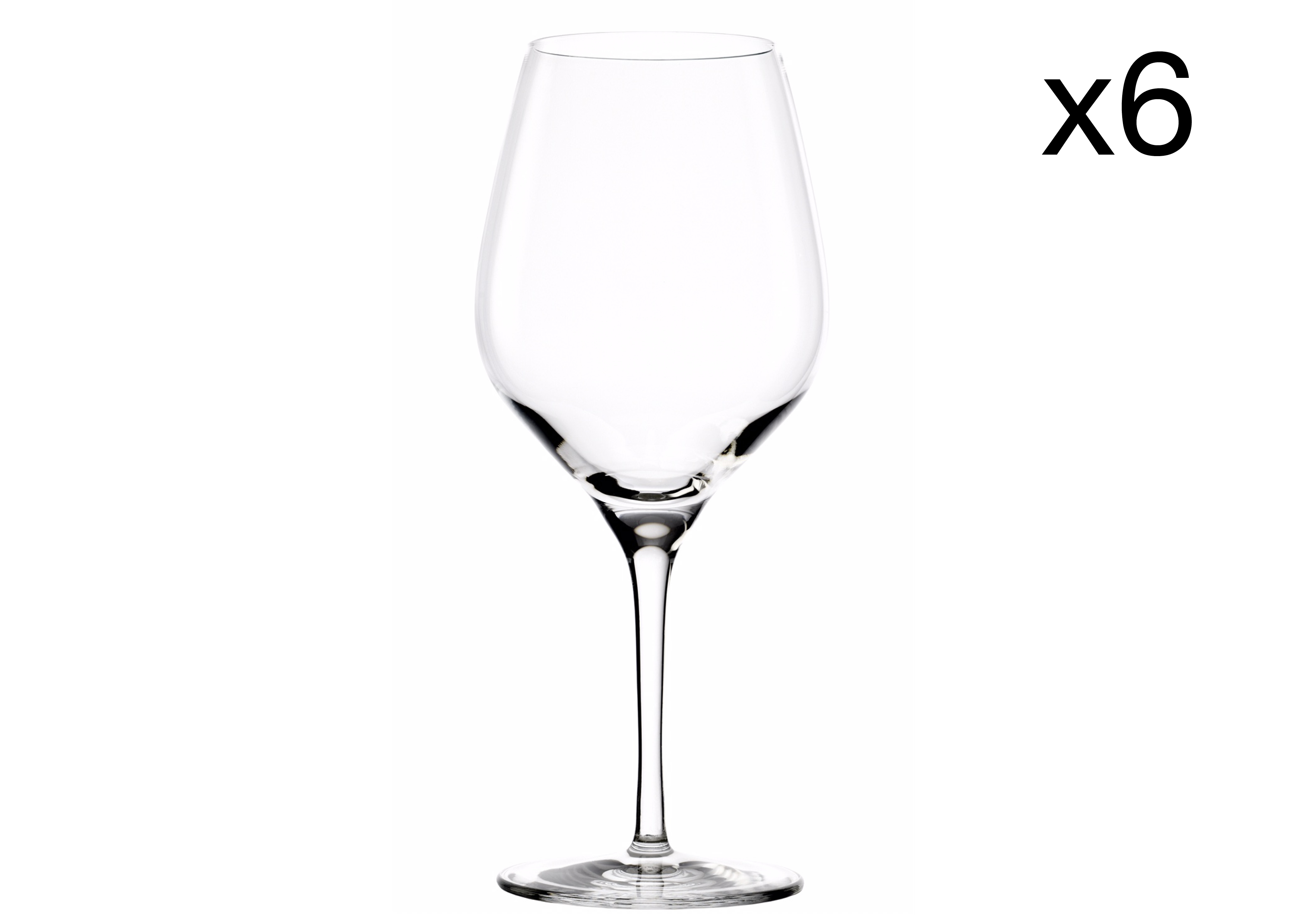 Lot de 6 verres à vin blanc en cristallin, EXQUISIT, STOLZLE