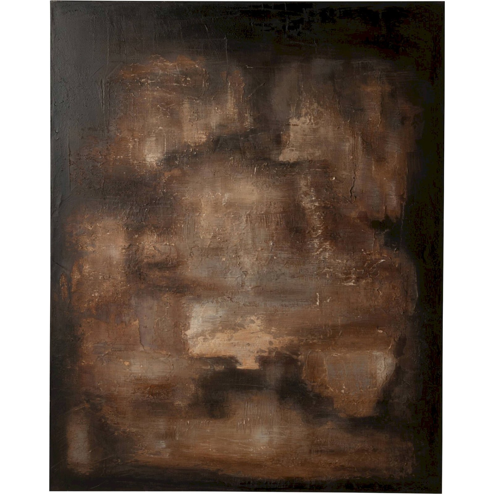 Tableau abstrait sur toile et bois de pin, RECOLLECTION