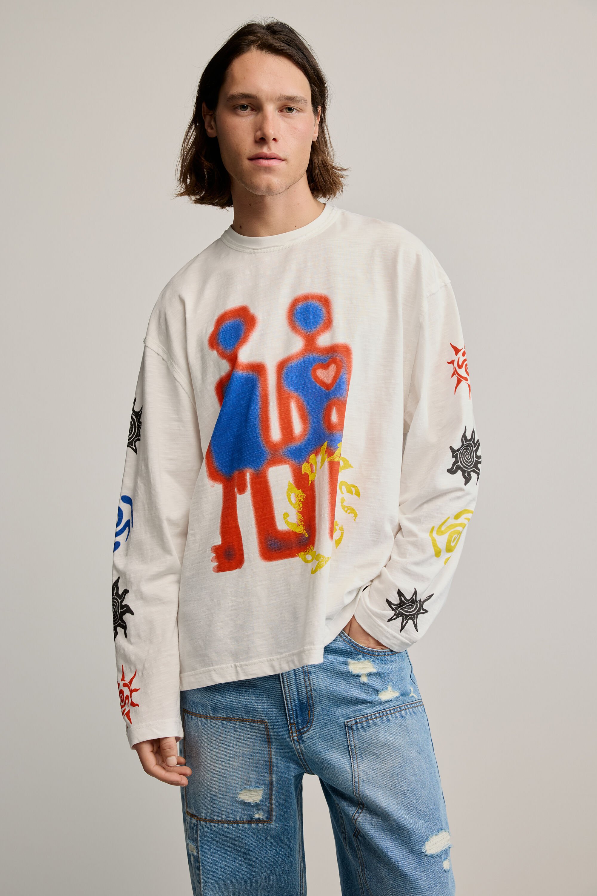 T-shirt coton imprimé, DESIGUAL