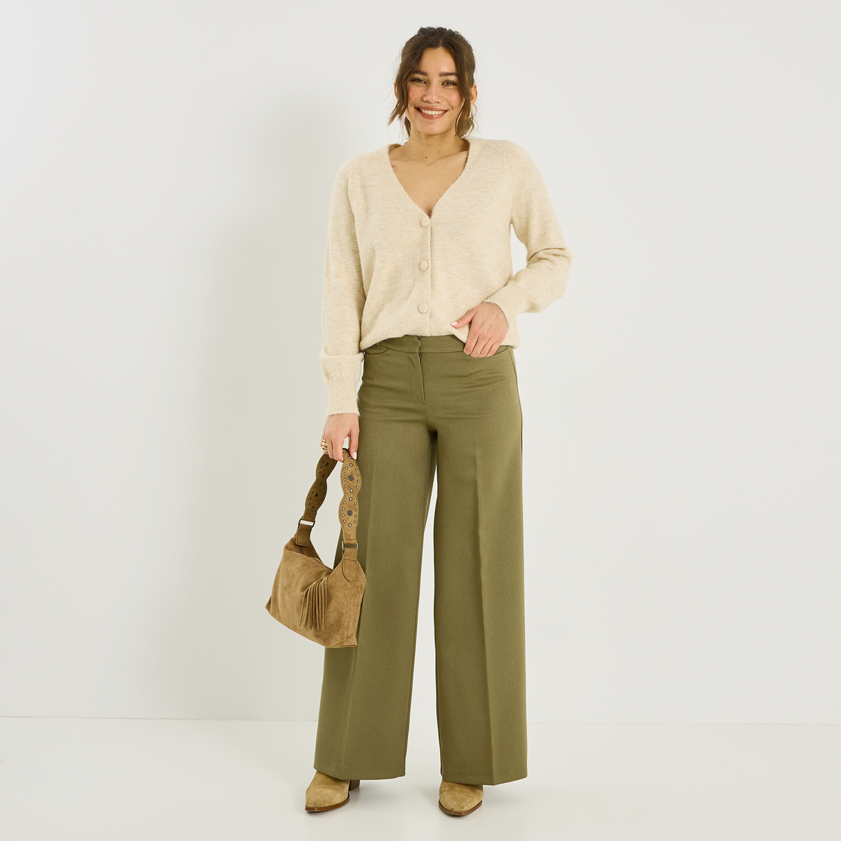 Pantalon tailleur large, GRAIN DE MALICE