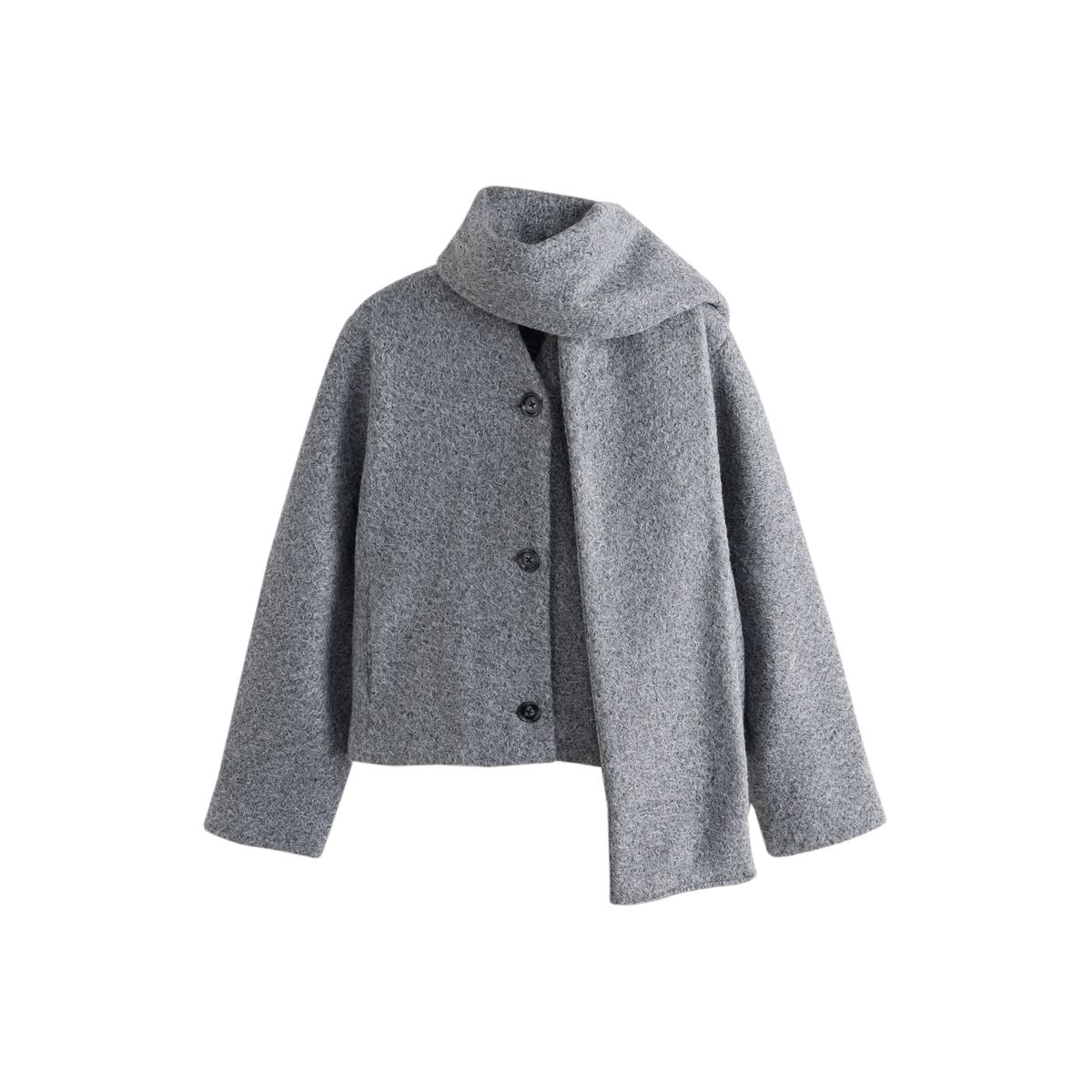 Manteau style cardigan et écharpe, NEXT
