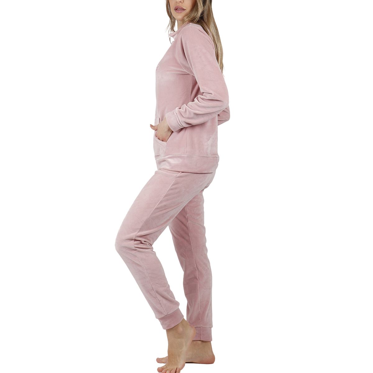 Pyjama tenue d'intérieur pantalon et haut Teddy - Réservoir Mode