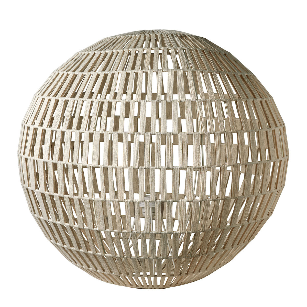 Lampe SPHERE en jute - Grand modèle, BLANC D’IVOIRE