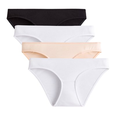 Pack of 4 Maternity Knickers in Cotton LA REDOUTE COLLECTIONS