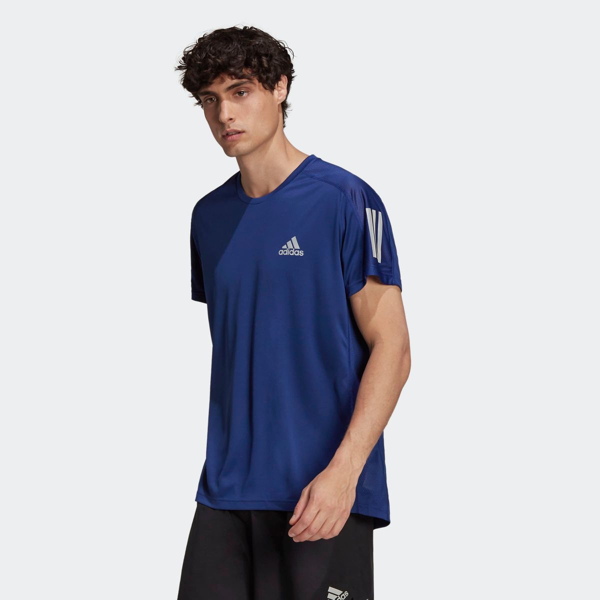 T-shirt own the run bleu Adidas Performance | La Redoute