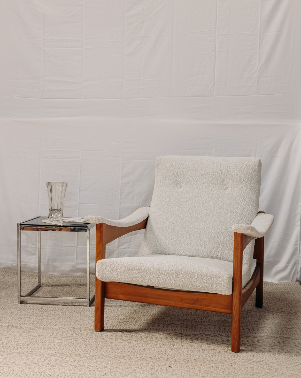 Fauteuil en bois Guermonprez Jakob N°647 - Bon état, DEBONGOUT