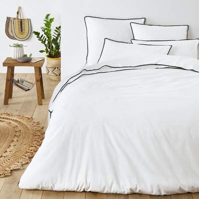 Les Signatures - Merida Embroidered Washed Cotton Duvet Cover LA REDOUTE INTERIEURS