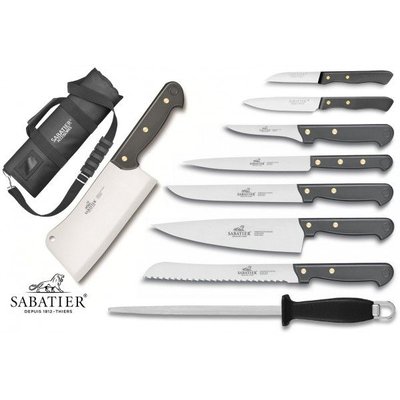 Trousse de cuisinier 8 couteaux + fusil Sabatier Cuisine d'aujourd'hu SABATIER