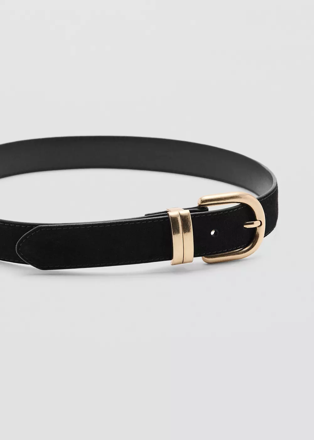 Ceinture cuir suède, MANGO