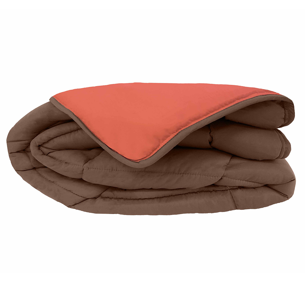 Couette chaude microfibre bicolore 400 gr/m2, TOISON D OR