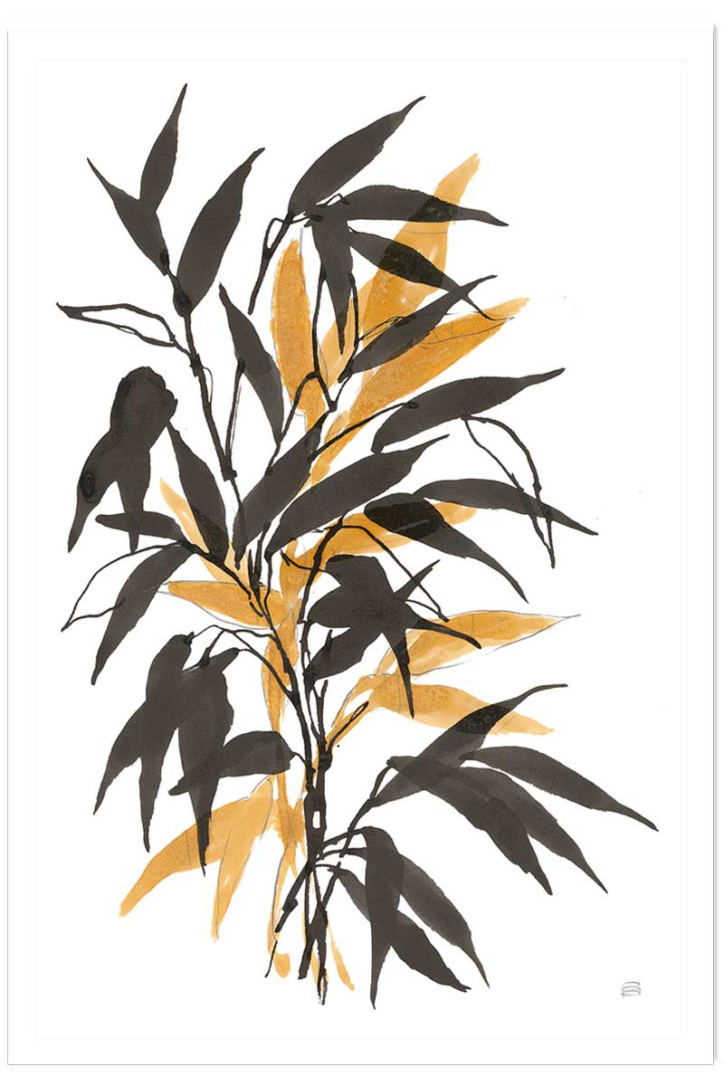 Poster watercolor bambou, HEXOA