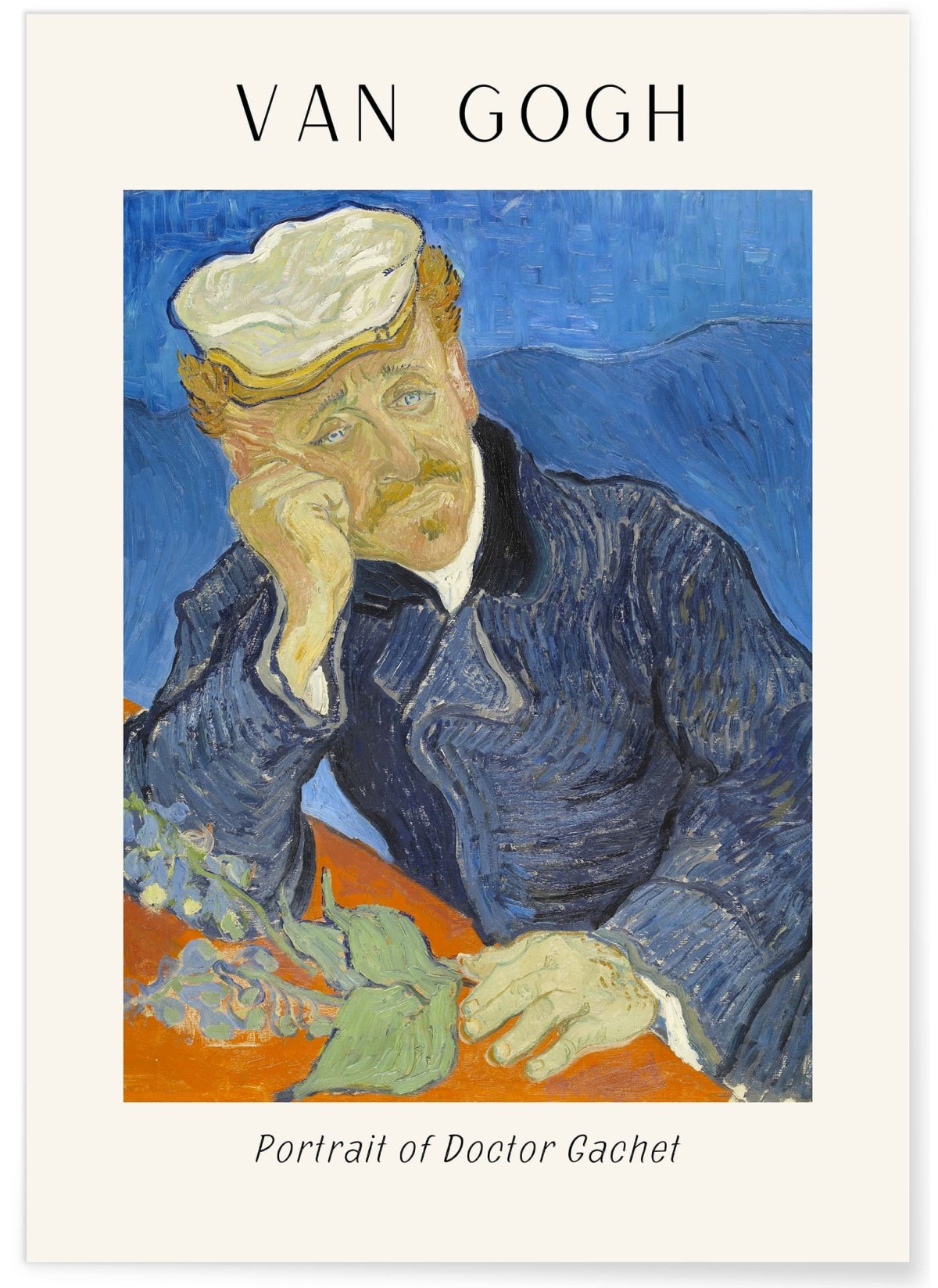 Affiche Van Gogh - Portrait of Doctor Gachet, L'AFFICHERIE