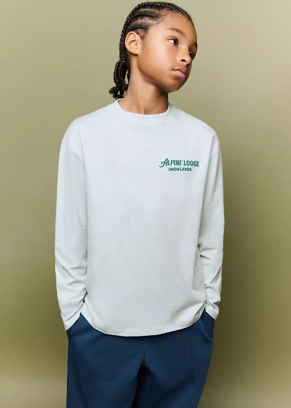T-shirt coton détail imprimé, MANGO KIDS
