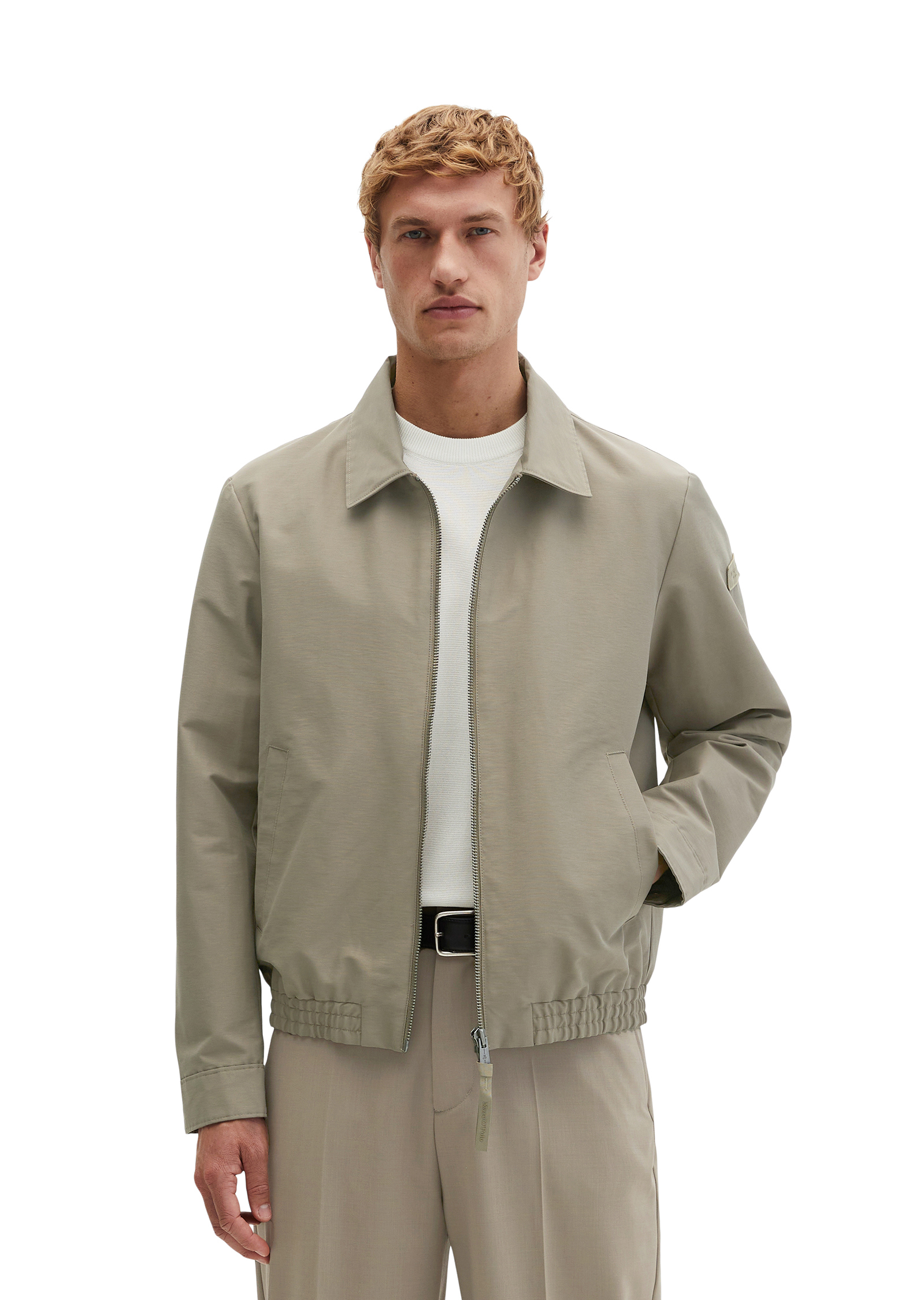 Veste zippée Travel Collection en toile de coton bio hydrofuge, MARC O'POLO