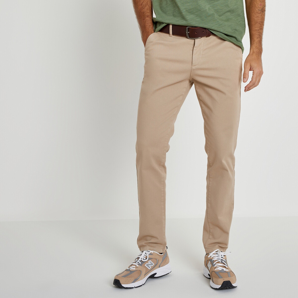 Pantalon beige clair homme La Redoute