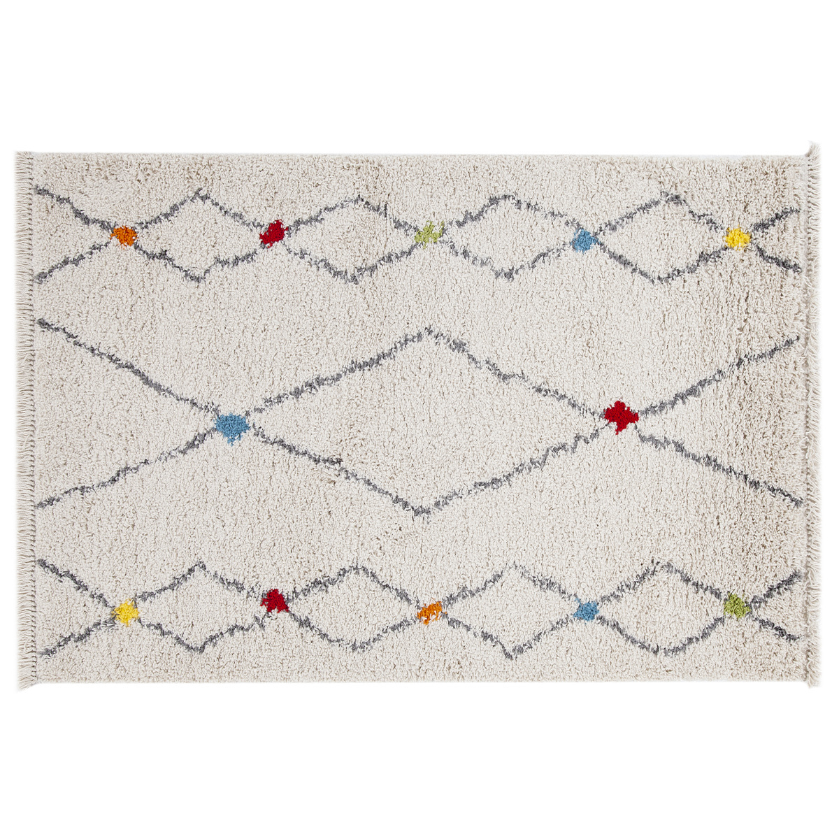 Tapis rectangulaire à motifs losanges 60 x 120 cm LIO, MILIBOO