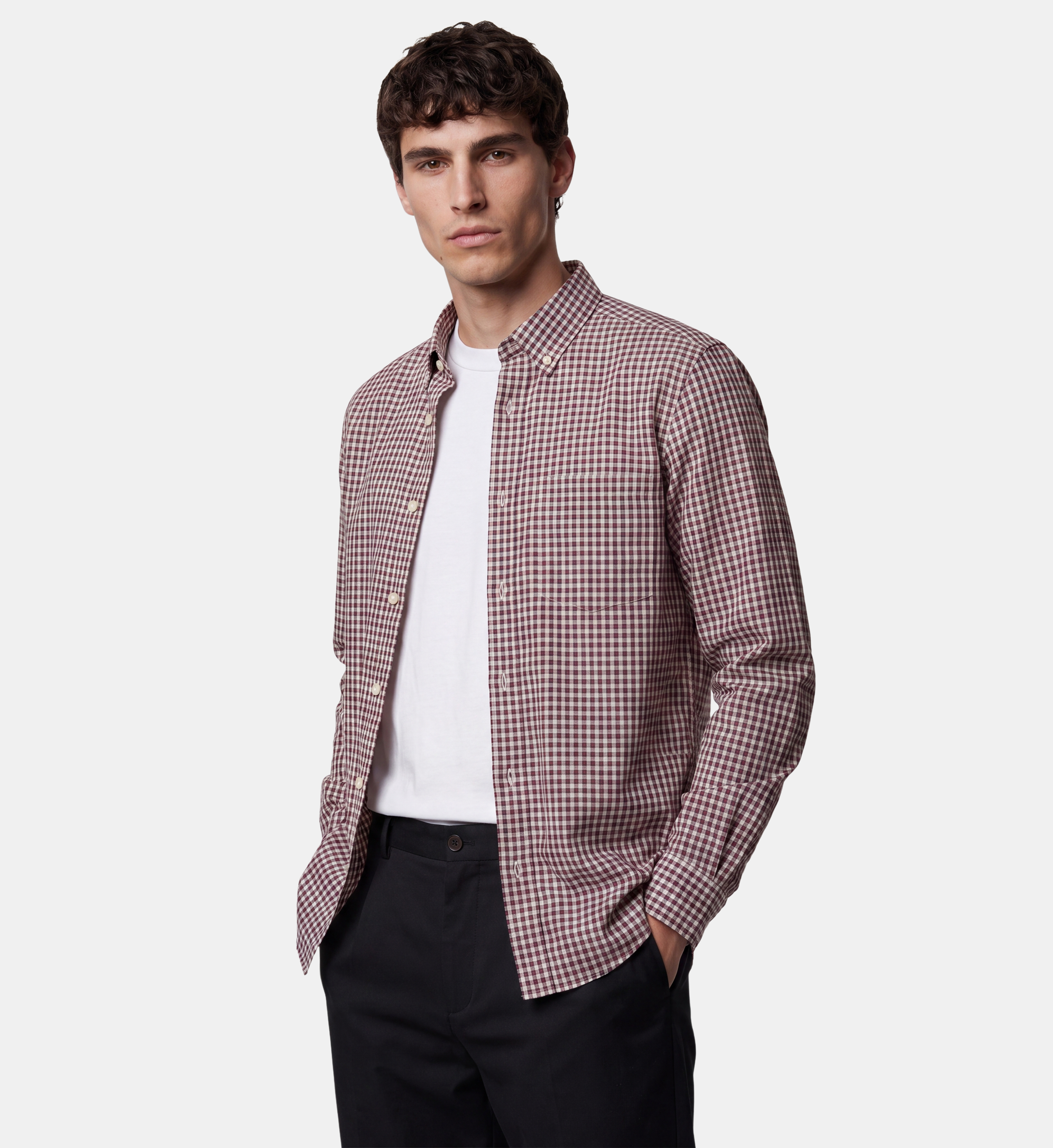 Chemise droite tillaro vichy coton, GALERIES LAFAYETTE