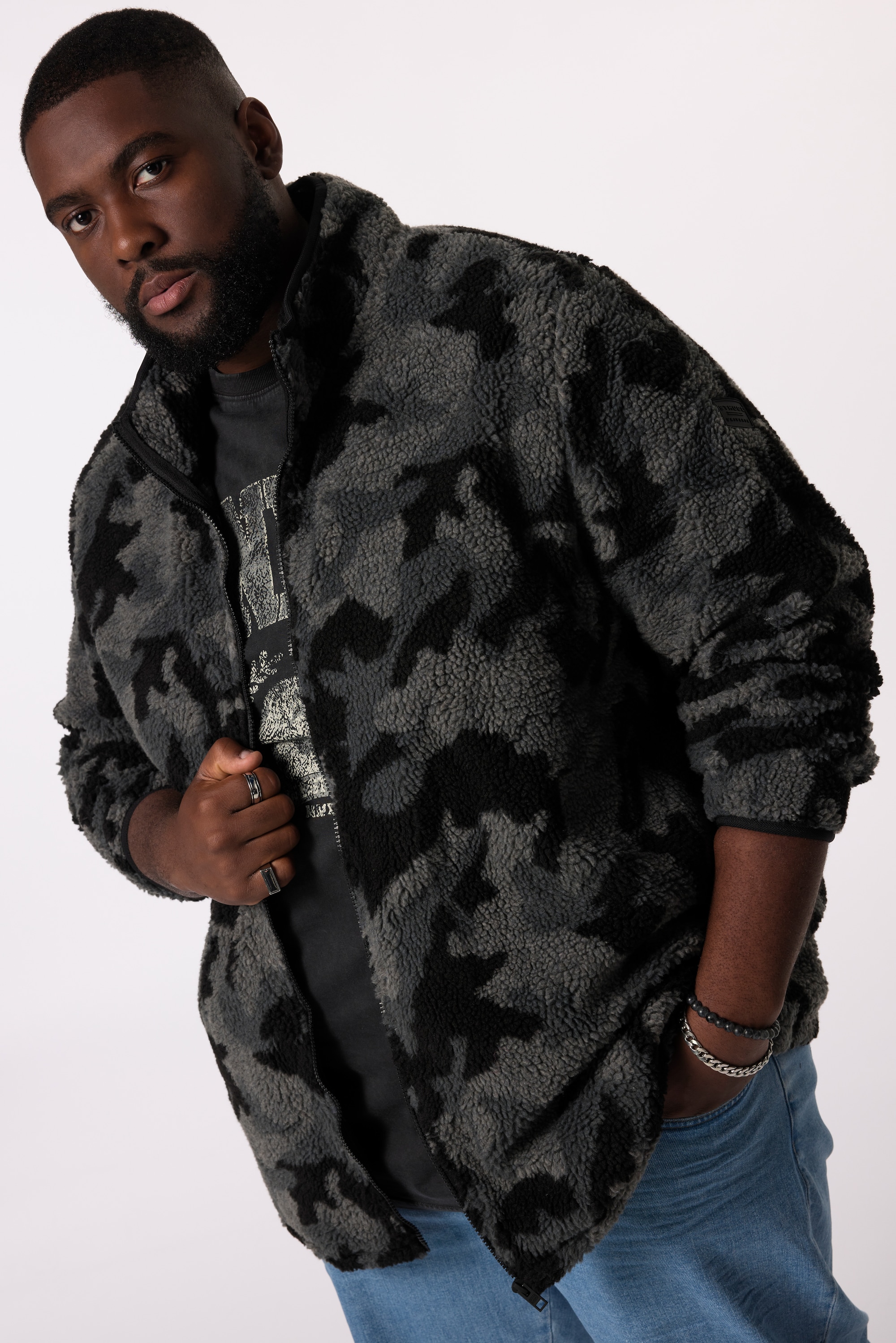 Veste esprit blouson Teddy, STHUGE