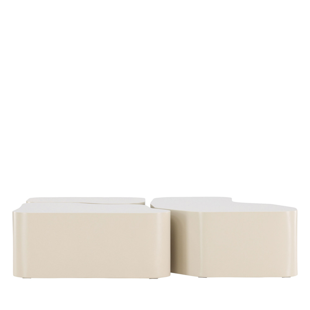 Lot de 3 tables basses organiques en bois 92x70cm- NORDLAND, VENTURE HOME