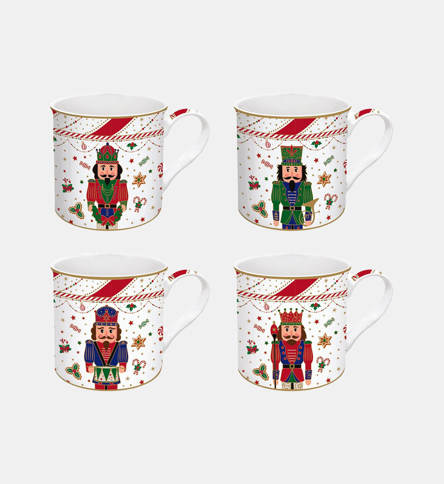 Coffret 4 mugs, EASY LIFE