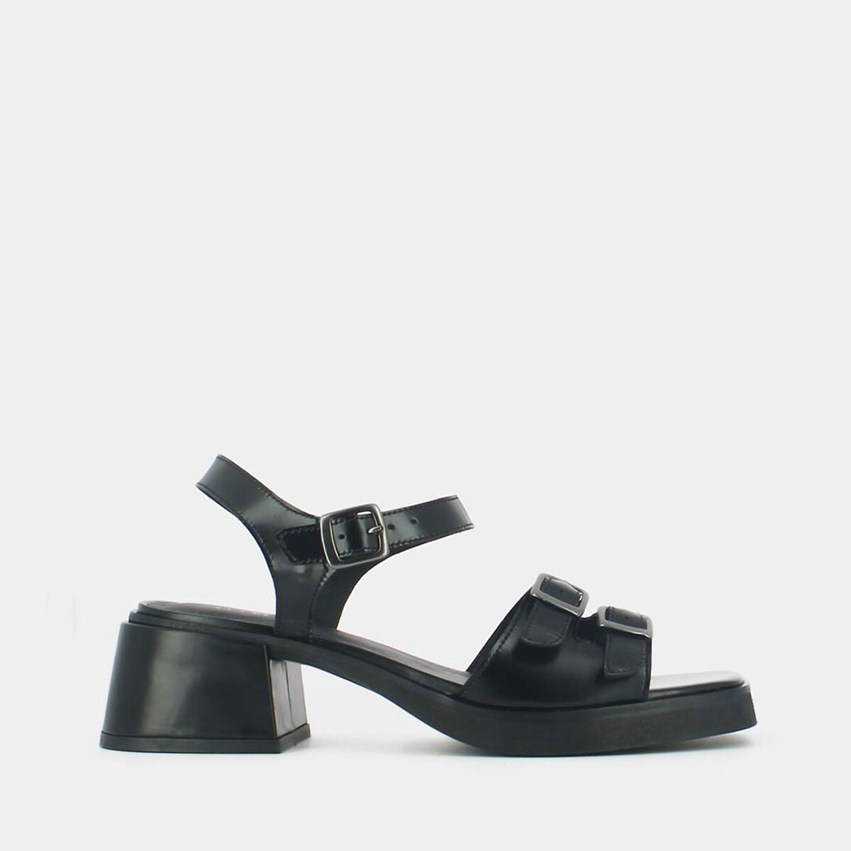 Sandalen in leer Avalo, gespen, JONAK