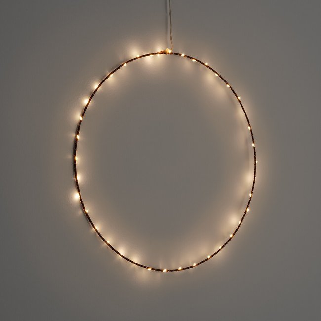 Cercle lumineux LED, Caspar Couleur noir <span itemprop=