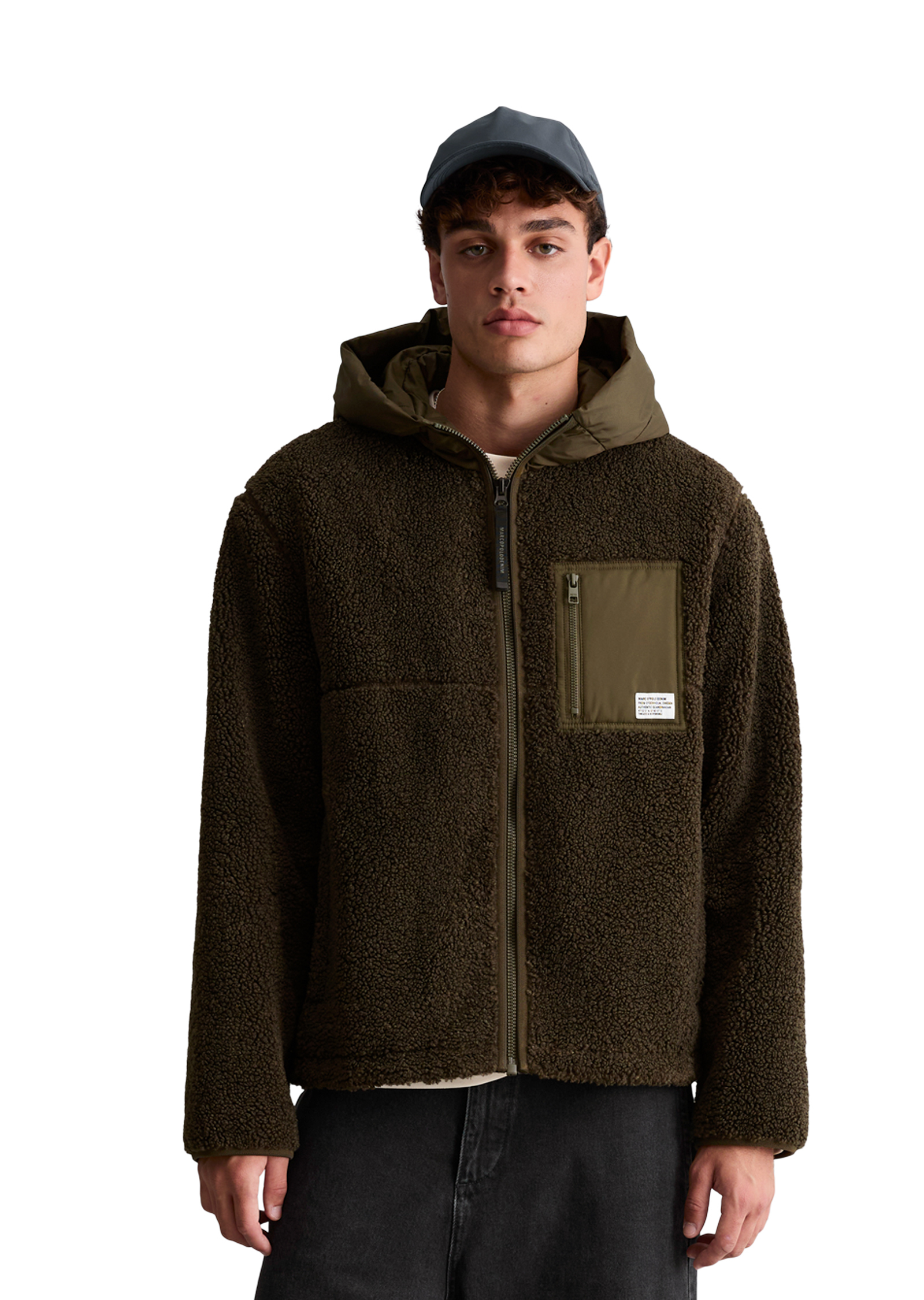 Veste en peluche au style décontracté avec doublure en polaire, MARC O’POLO DENIM