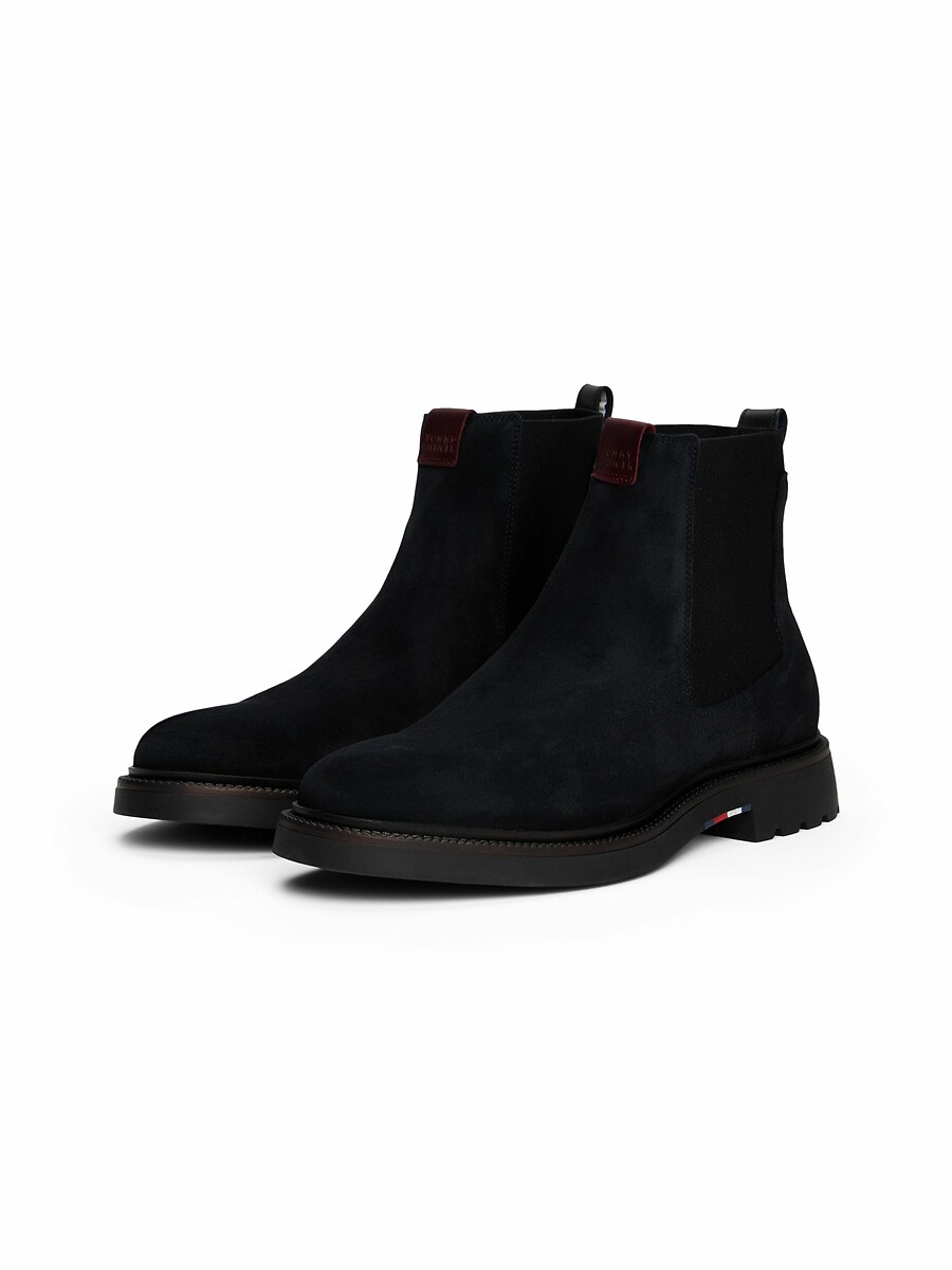 Tommy Hilfiger Botines Chelsea de piel de ante — foto 4