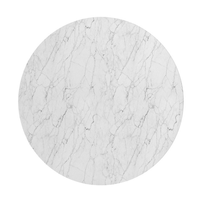 Plateau de table marbre Ø120 cm, Aradan Couleur marbre blanc <span itemprop=