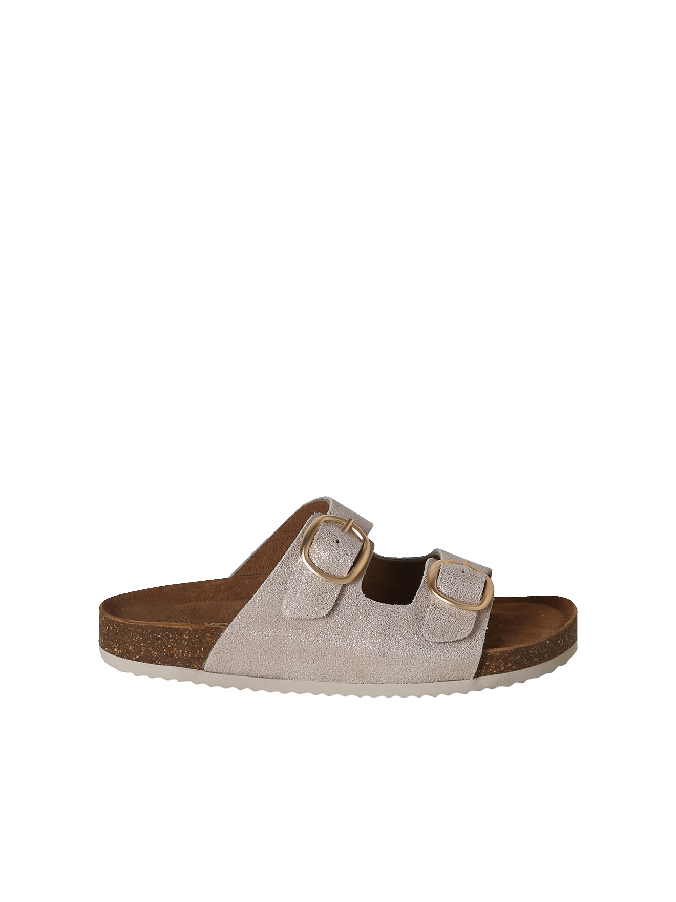 Sandales cuir boucles, VERTBAUDET