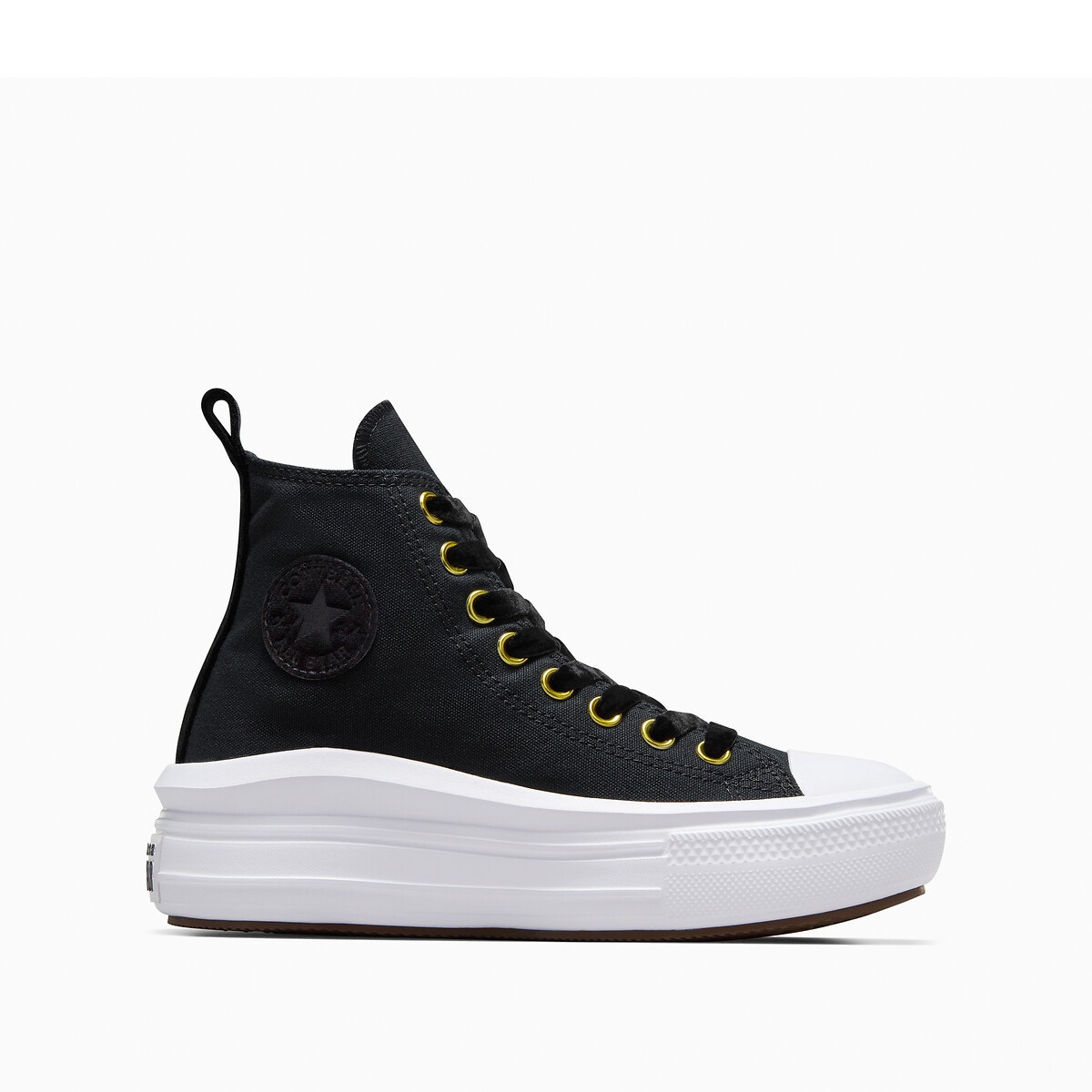 Converse haute compensée noir hot sale