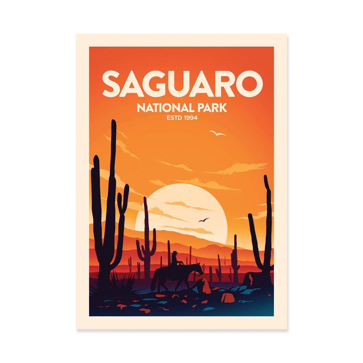 Affiche d'art - Saguaro National Park - Studio Inception, WALL EDITIONS