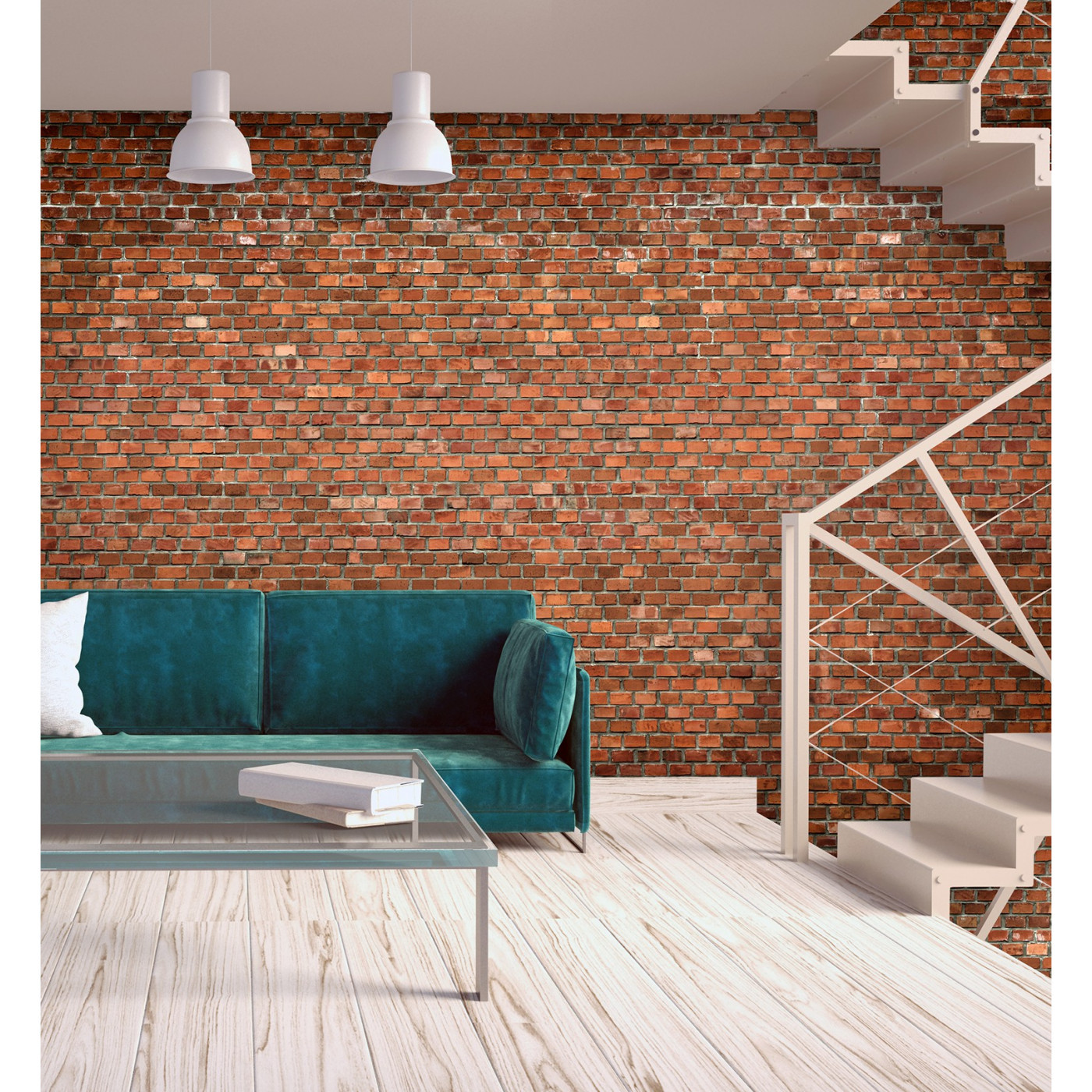Papier peint panoramique RED BRICKS, LE PAPIERS DE NINON