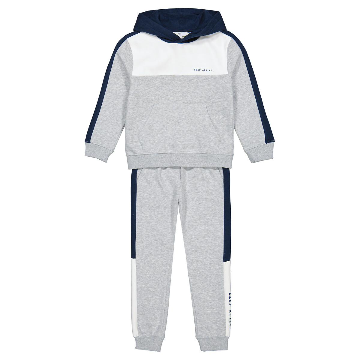 hoodie/joggers outfit in cotton mix