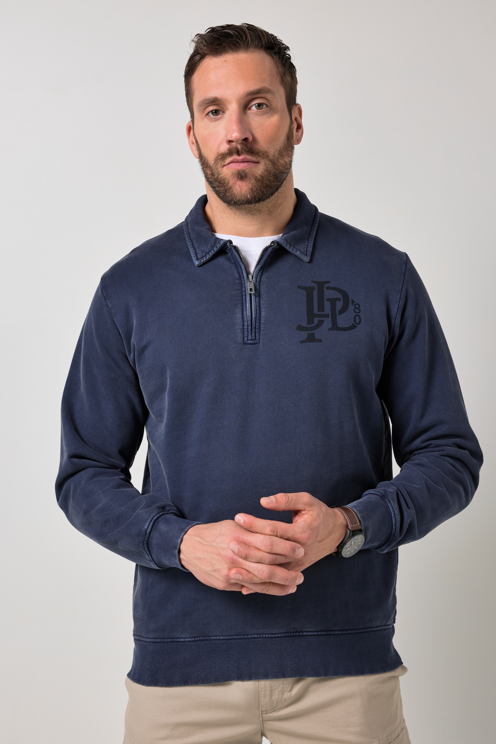 Sweat-shirt, col polo, JP1880