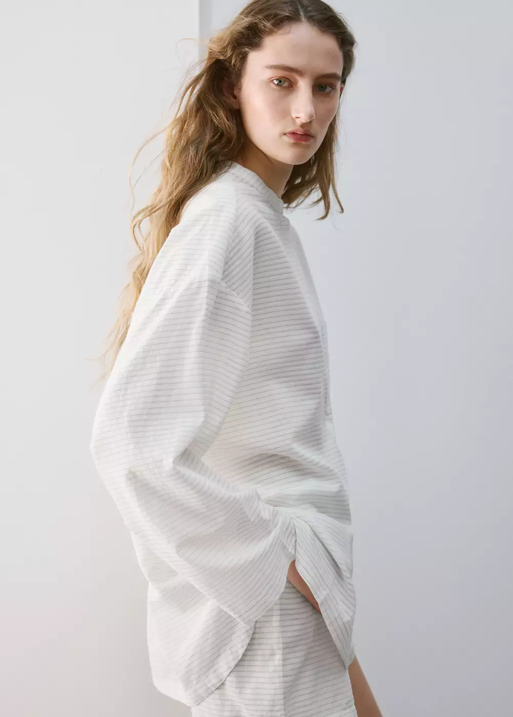 Chemise pyjama rayures, MANGO